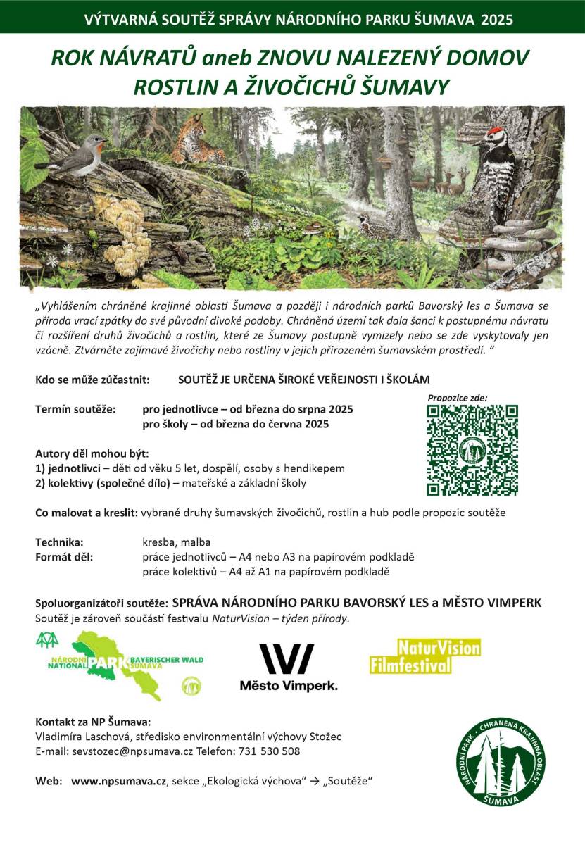 plakatek k vyhlášení výtvarné soutěže roku 2025 s tématem roku návratů