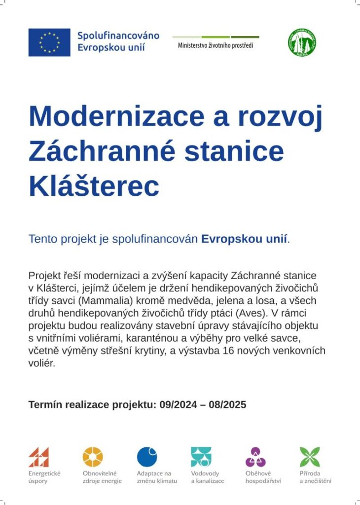 publicita projektu Kláštěrec