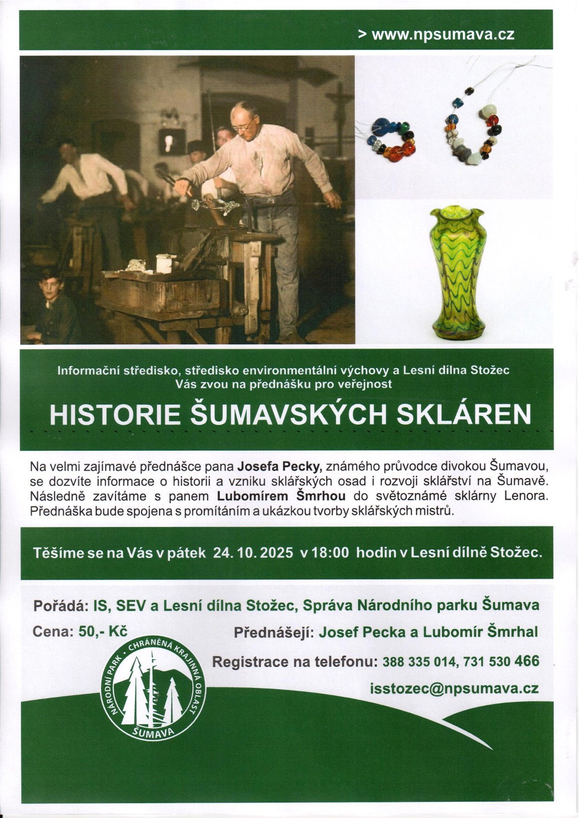 Prednaska Historie sklarstvi na Šumavě