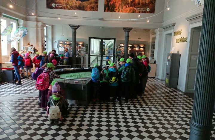 Interiér informačního střediska Alžbětín