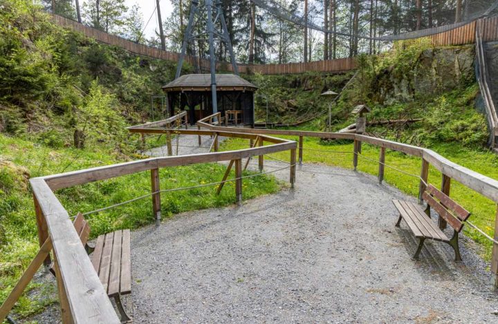 Soví voliéry Borová Lada - stezka v areálu